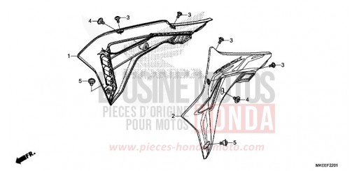 KUEHLERHAUBE (CRF450RX) CRF450RXK de 2019